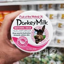 کرم سفید کننده شیر الاغ HA-3050 صورتی ا WHIETENING CREAM Donkey Milk HA-3050 pink - آبیHA-3051